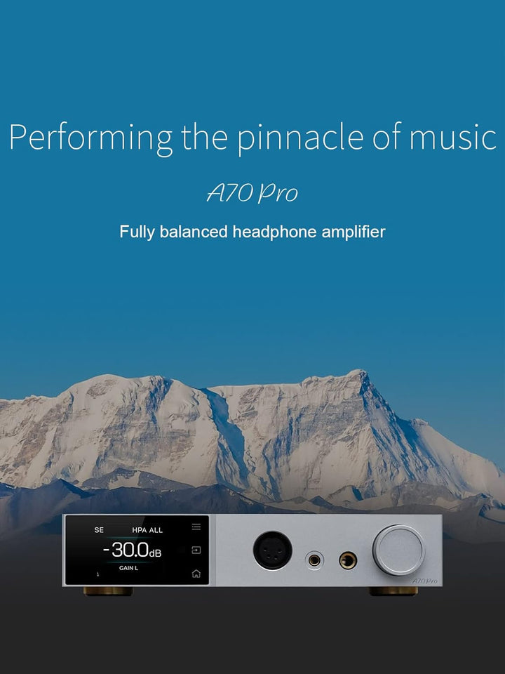 Topping A70PRO Amplifier Fully Balanced R2R Volume Control Module Headphone Amp (Black), Black
