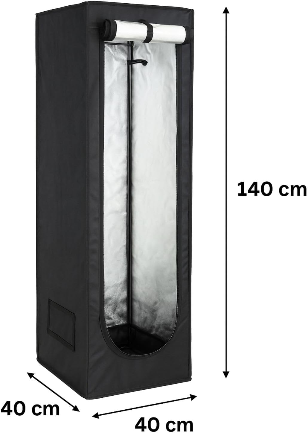 Weedness Grow Box Komplett Set LED 65 Watt Basic 40x40x140 cm - Zuchtzelt Growschrank Growzelt Anbau