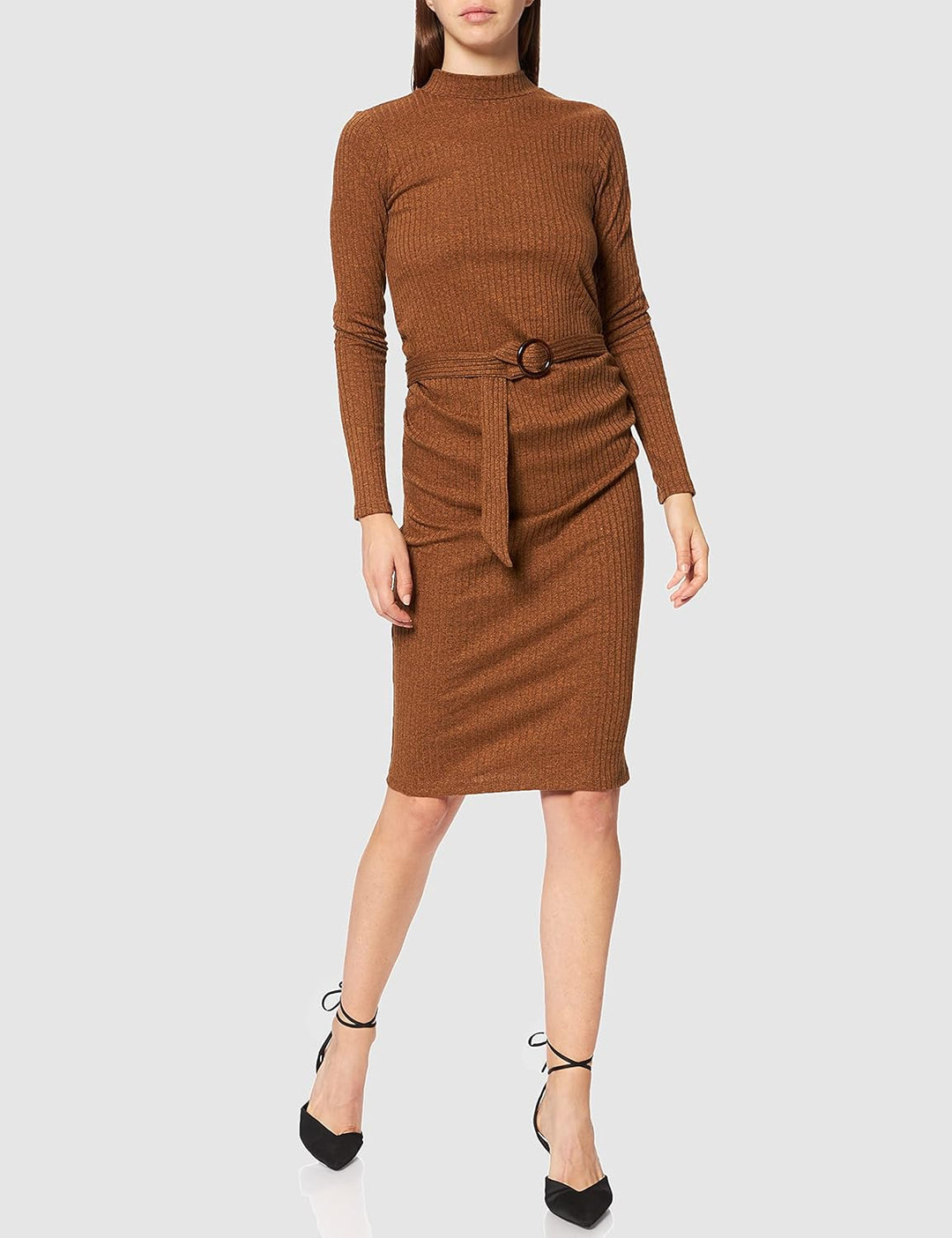 Supermom Damen Dress Ls Rib Kleid 42 Chipmunk - P700, 42 Chipmunk - P700