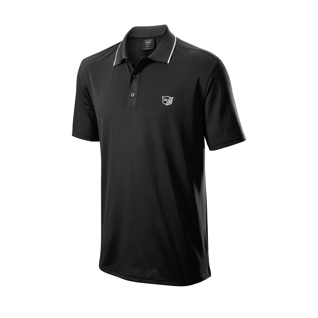 Wilson Herren Klassisches Herren-Poloshirt Poloshirt L Schwarz, L Schwarz