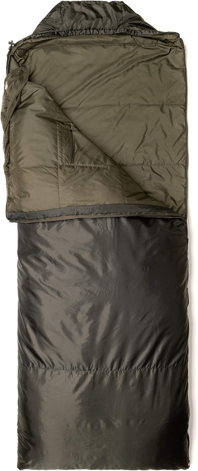 Jungle Bag, Schlafsack mit Reissverschluss auf der linken Seite von Snugpak olivgrün, olivgrün