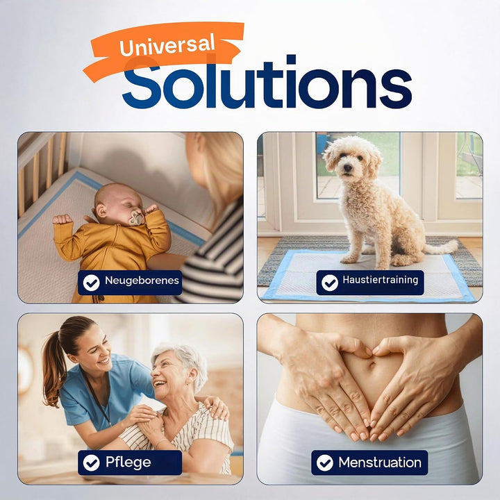 HEALQU Wickelunterlage Einweg – Baby Wickelauflagen 50 Stück 43 x 60cm – extra weich, saugfähig und