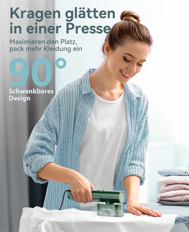 Reise Dampfglätter mit weltweiter Spannung 100-240V Tragbare Steamer für Kleidung, 2-in-1 Reisebügel
