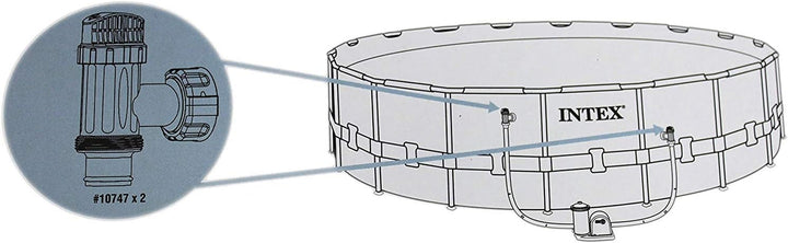 Intex Replacement Plunger Valve Plunging Assembly 10747-2 Pack