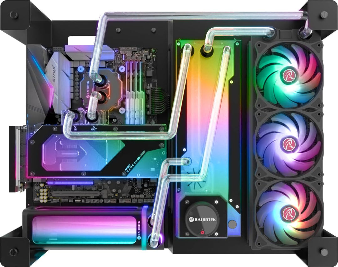 Raijintek Compatible ANTILA Pure R100A Ausgleichsbehälter, 172,5mm, ARGB - schwarz, R100A