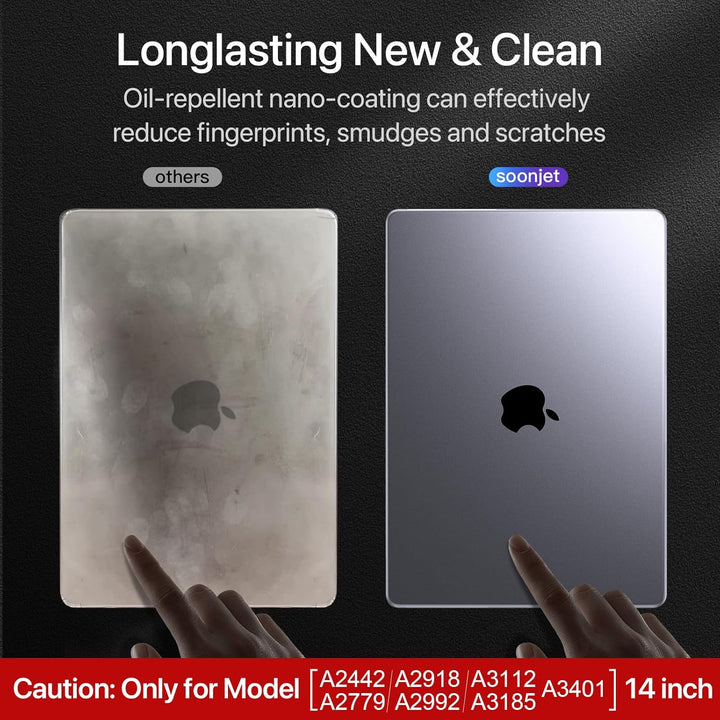 Soonjet Hülle für MacBook Pro 14 Zoll Hülle (2024-2021) M4-M1 Pro/Max [Genau Wie Original-MacBook] A