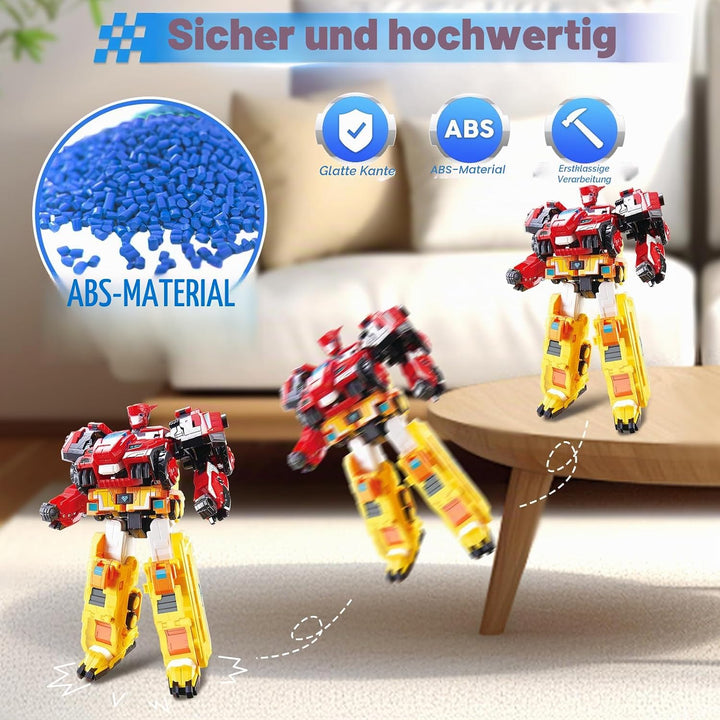Quantum Heroes DINOSTER 2 in 1 Transformable Roboter Raptor Tron 11,02 Zoll | Roboter Spielzeug für