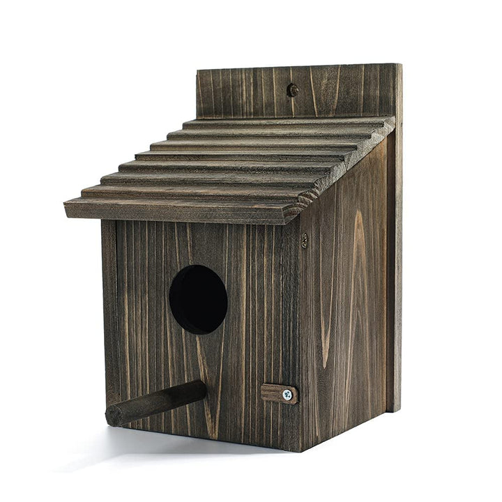 Vogelhaus aus Holz für draussen mit Stange für Finken, Bluebird, Kardinäle, hängendes Vogelhaus, Gar