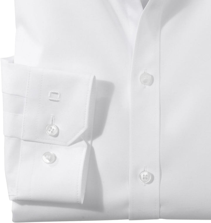 OLYMP Herren Businesshemd Langarm No.Six,Einfarbig,super Slim,Urban Kent 36 Weiss, 36 Wei&#xDF;