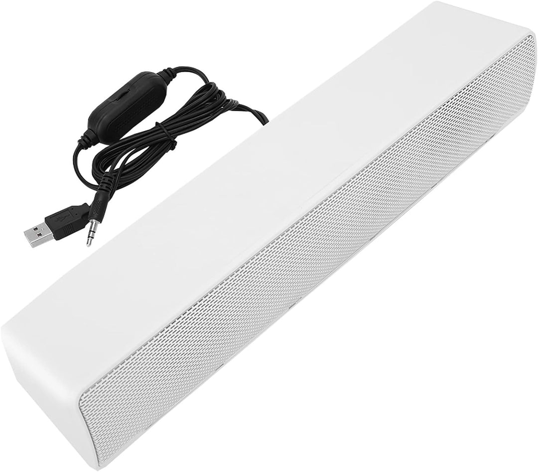 Kabelgebundener Lautsprecher, USB-Kabelgebundener Stereo-Soundbar-Musik-Player, Bass-Surround-Soundb