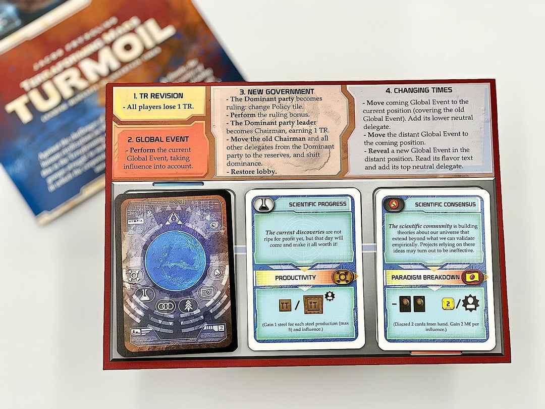 Stronghold Games , Terraforming Mars: Turmoil Expansion , Board Game , Ages 14+ , 1-5 Players , 90-