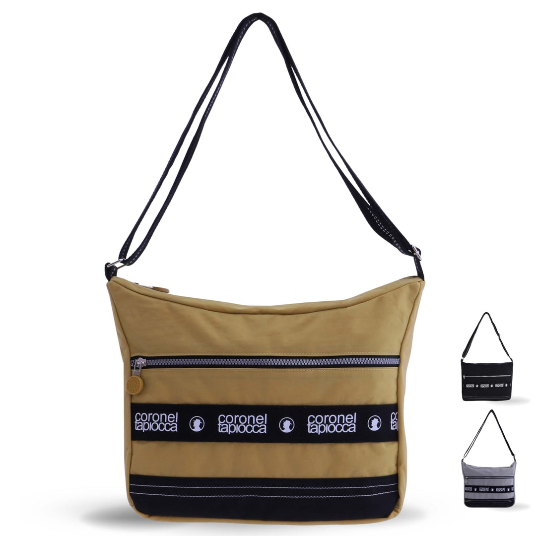 CORONEL TAPIOCCA Damen Umhängetasche Schultertasche Schulterriemen Reissverschluss Handtasche Crossb