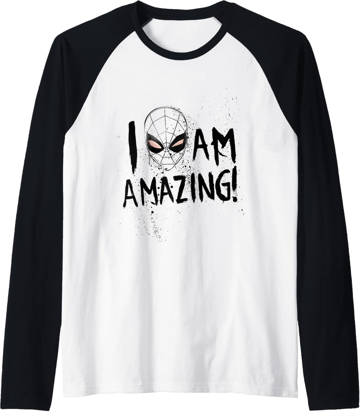 Marvel Spider-Man I Am Amazing Portrait Raglan