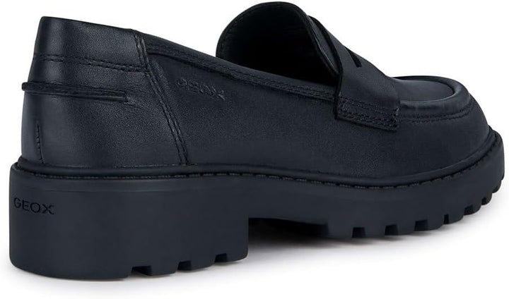 Geox Mädchen J Casey Girl C Moccasin 34 EU Schwarz, 34 EU Schwarz