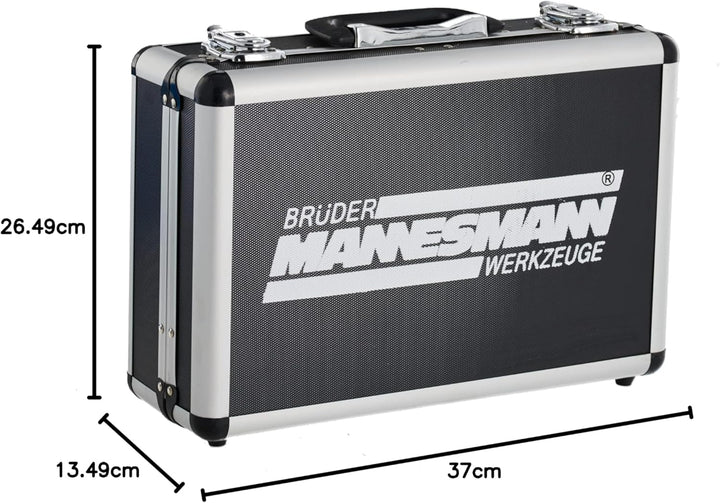Brüder Mannesmann Werkzeuge 90-teilig Werkzeug-Koffer, 1 Stück, M29067 Single, Single