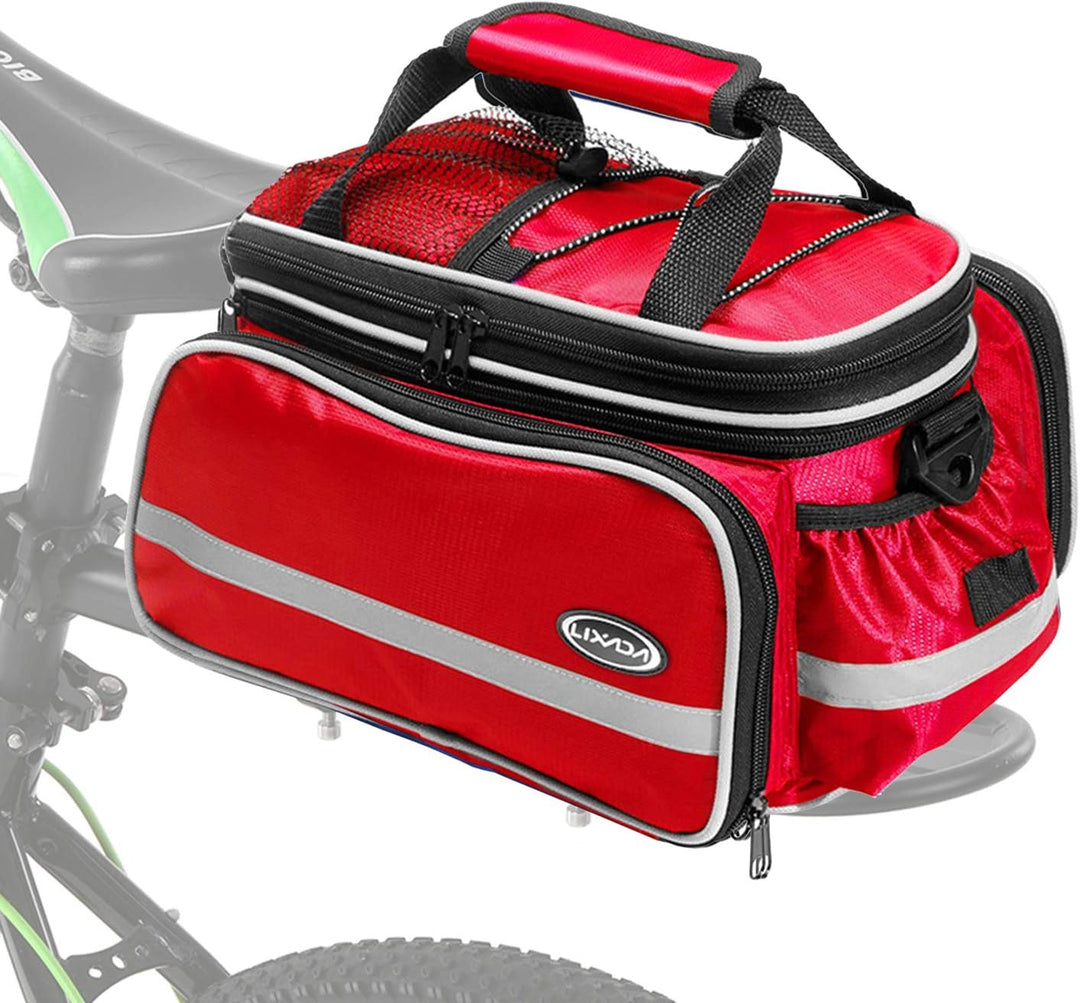 Lixada Radtasche, wasserdichte Fahrrad Satteltasche Gepäcktasche Gepäckträger Tasche Rucksack Seiten