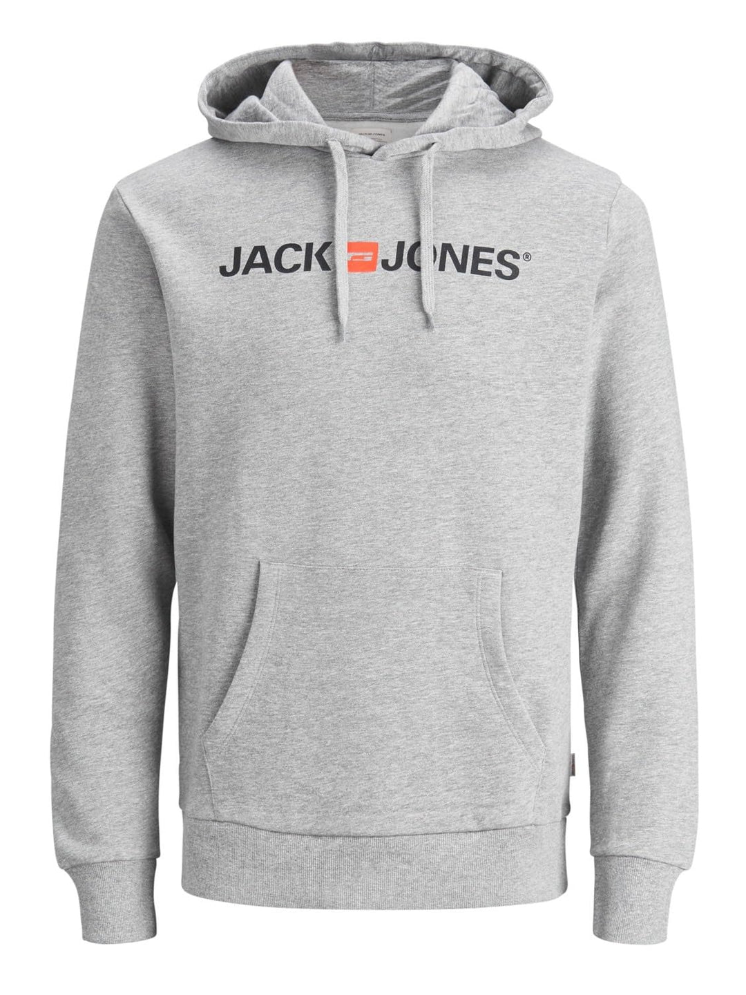 JACK & JONES Male Kapuzenpullover Logo Kapuzenpullover XS Light Grey Melange, XS Light Grey Melange