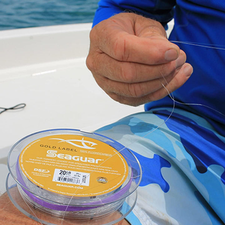 Seaguar Gold Label 100% Fluorocarbon Angelschnur DSF Süsswasser und Salzwasser Vorfach 13,6 kg/45 m