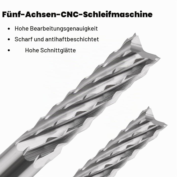 EU_HOZLY 3.175mm Hartmetall-Endfräser Gravierbits CNC-Leiterplatten-Maschinen 1.0mm Schneidkanten-Pa