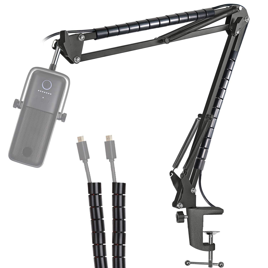 YOUSHARES Wave1 Mikrofon Arm - Wave 3 Mikrofonständer Mikrofonarm Mikrofon Halter mit Klipp Montage