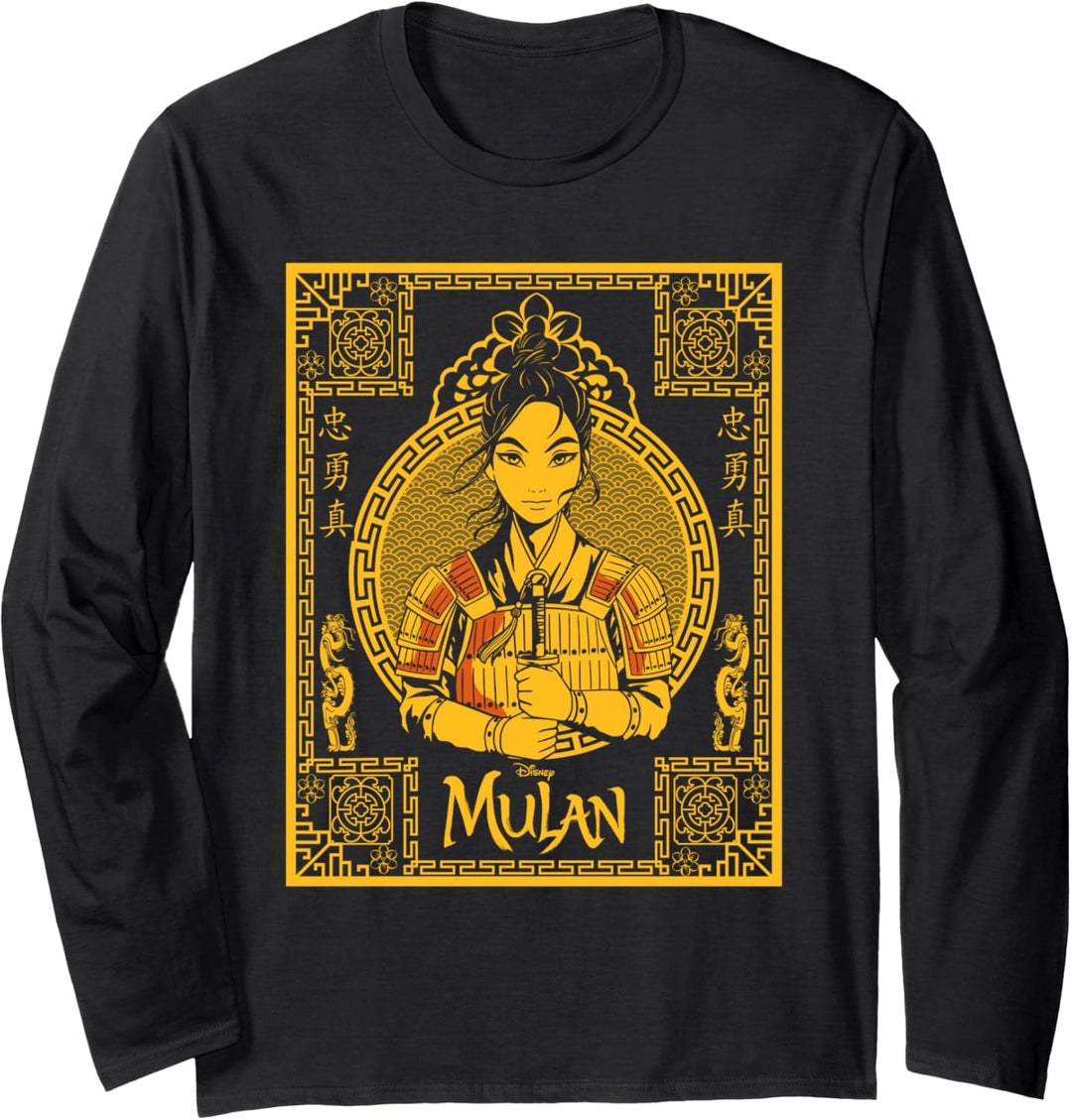 Disney Mulan Live Action Mulan Golden Portrait Langarmshirt