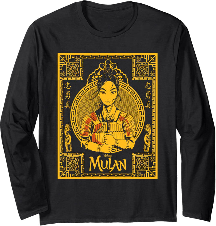 Disney Mulan Live Action Mulan Golden Portrait Langarmshirt
