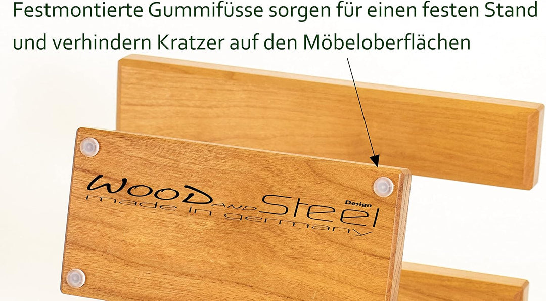 Uhrenhalter Uhrenständer Uhrhalter Ringablage Armbandhalter Kirschbaumholz Made in Germany (20cm Bre