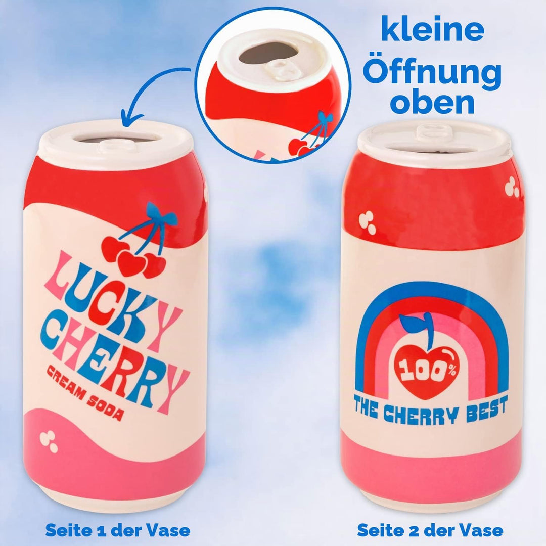 ban.do Kleine dekorative Vase, Bunte Keramikvase, Regaldekoration für Zuhause oder Büro, Vintage-ins