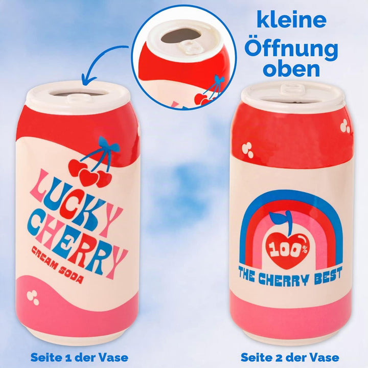 ban.do Kleine dekorative Vase, Bunte Keramikvase, Regaldekoration für Zuhause oder Büro, Vintage-ins