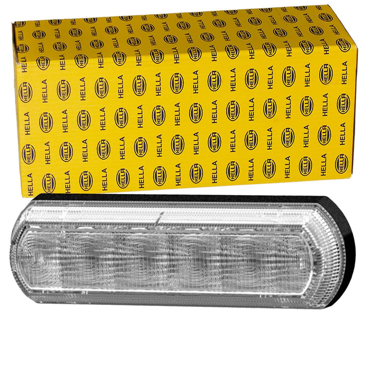 HELLA - Blinkleuchte - Shapeline Tech - LED - 12/24V - geklebt/Anbau - Lichtscheibenfarbe: glasklar