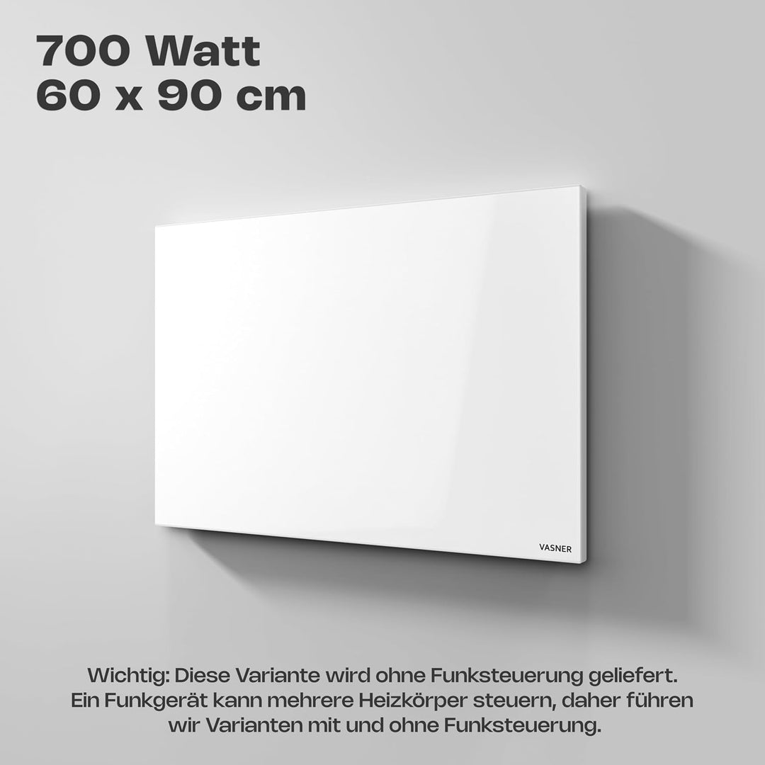 VASNER Citara M RX Funk Infrarotheizung - Infrarot Heizpaneel 300-1100 Watt - Infrarot Wandheizung E
