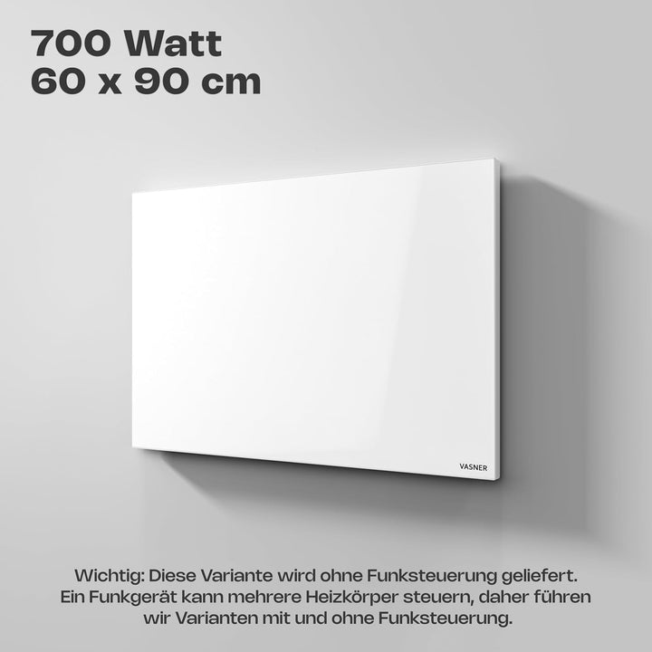 VASNER Citara M RX Funk Infrarotheizung - Infrarot Heizpaneel 300-1100 Watt - Infrarot Wandheizung E