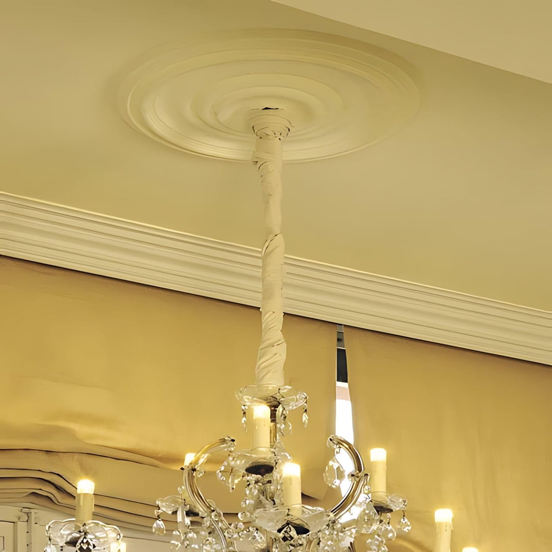 Rosette Stuck Orac Decor R09 LUXXUS Deckenrosette Wand Dekor Stuckrosette classic style Dekor weiss