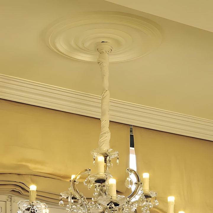 Rosette Stuck Orac Decor R09 LUXXUS Deckenrosette Wand Dekor Stuckrosette classic style Dekor weiss