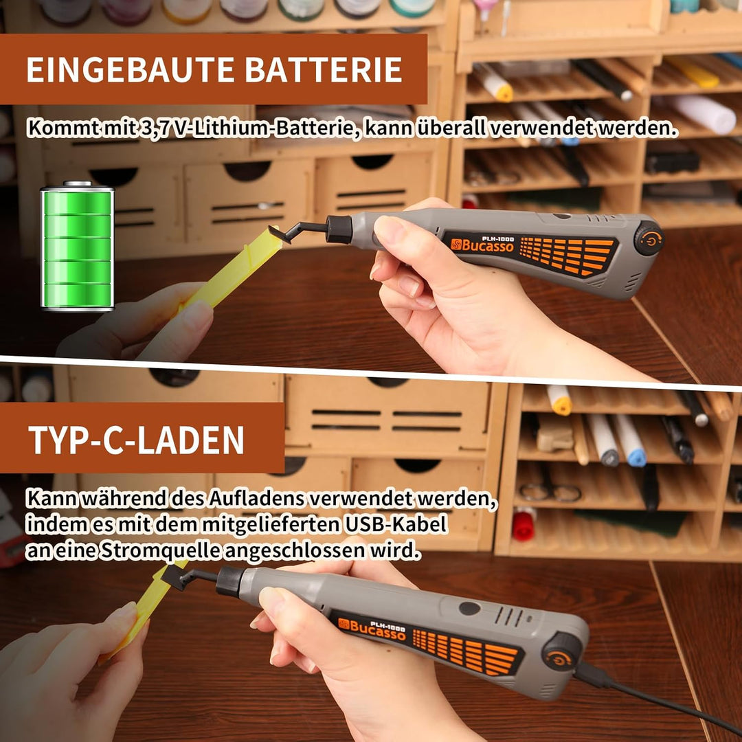 Schnurloser Stiftschleifer, variable Geschwindigkeit, Mehrzweck-Elektrowerkzeug zum Schleifen, Polie