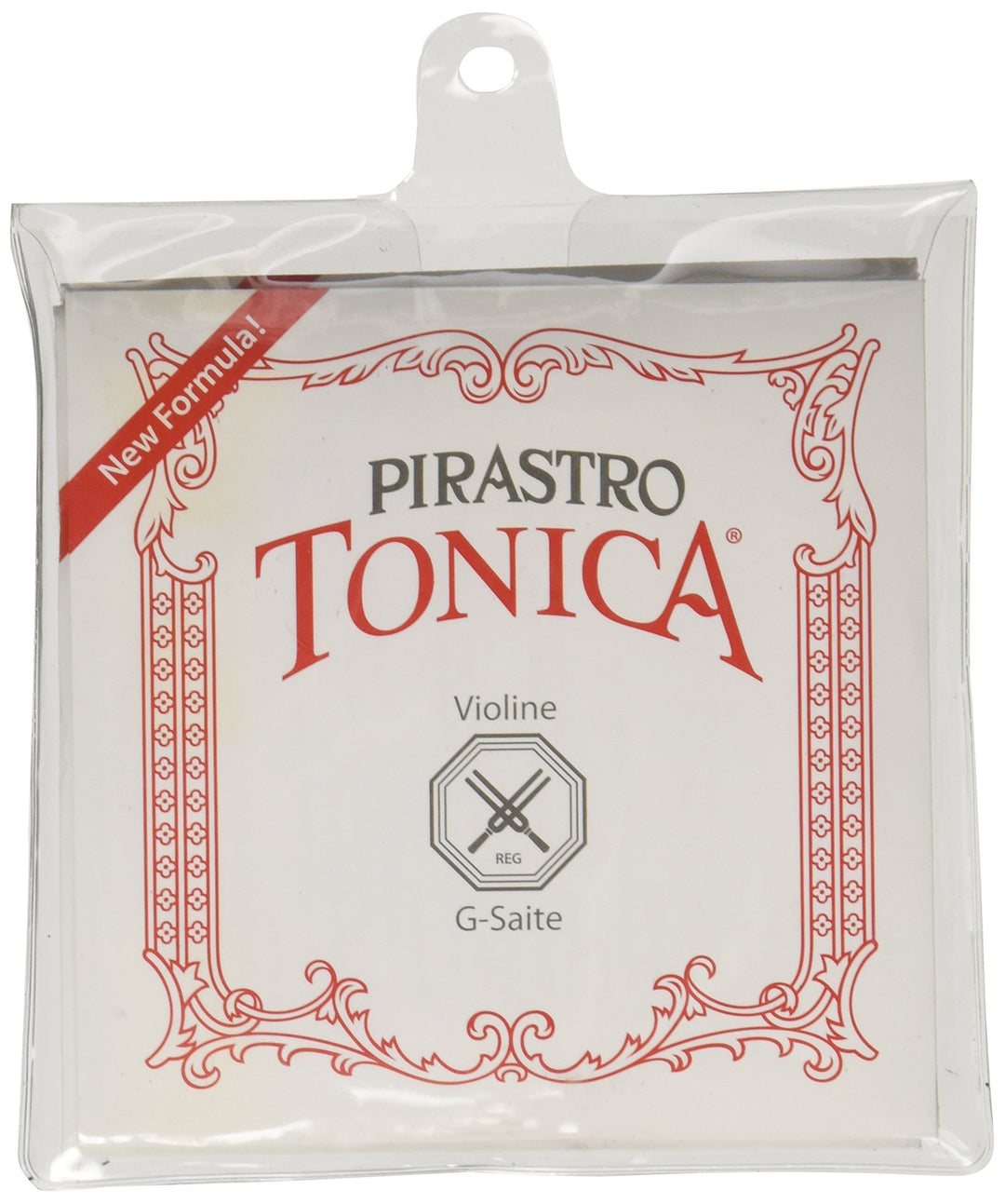 Pirastro Tonica 4120 Violinensaiten-Set, synthetischer Kern, E-Loop-Umschlag, 4/4-Grösse