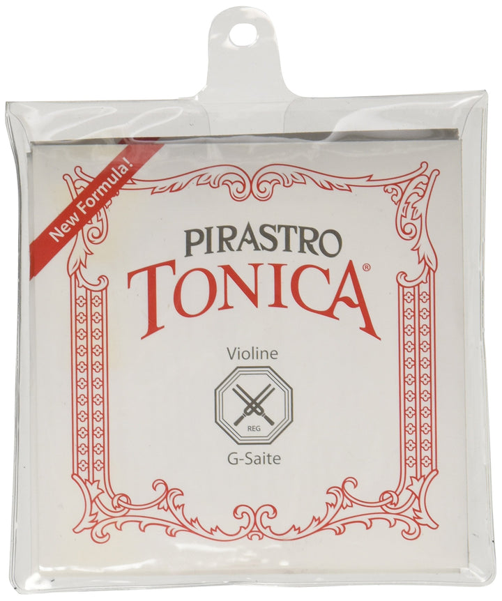 Pirastro Tonica 4120 Violinensaiten-Set, synthetischer Kern, E-Loop-Umschlag, 4/4-Grösse
