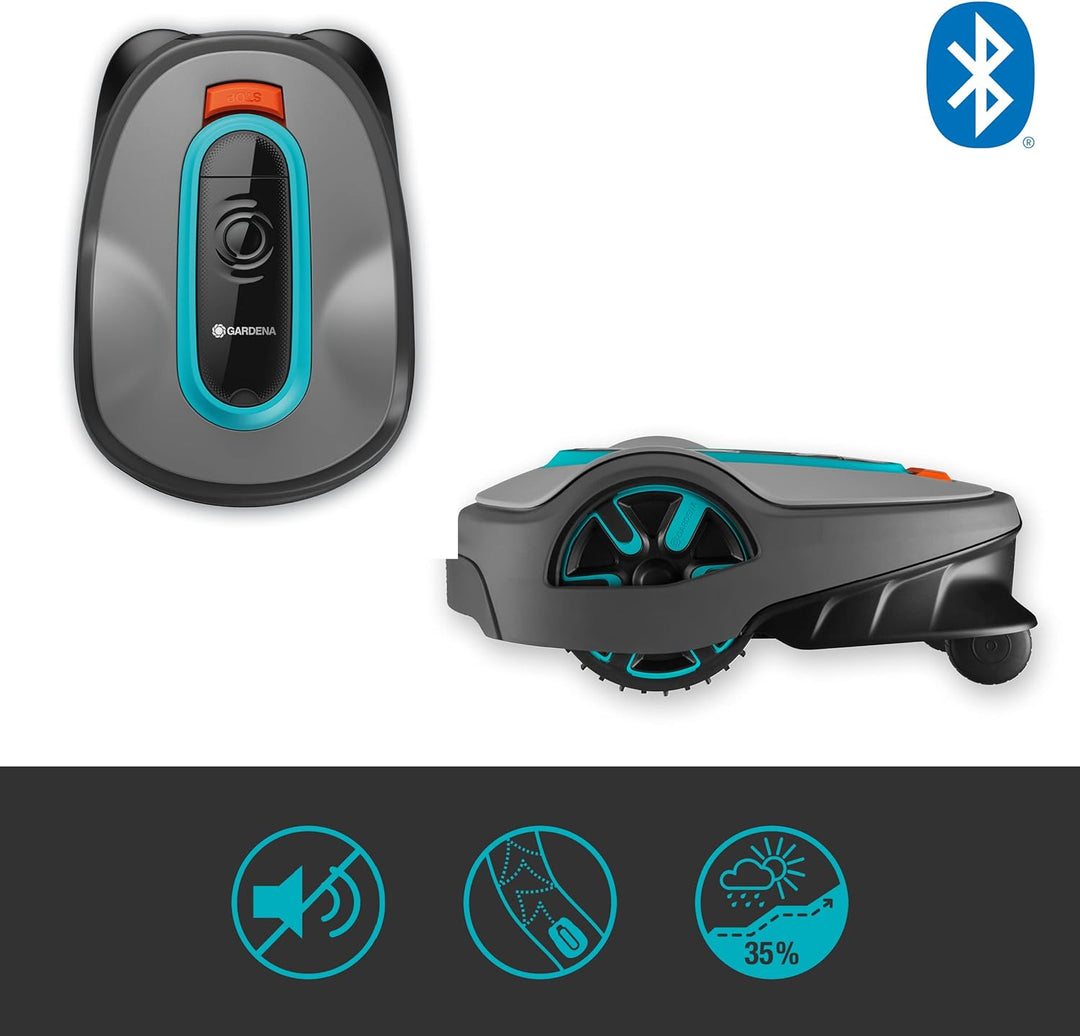 Gardena SILENO life: Mähroboter für Rasenflächen bis 750 m², Bluetooth-App bedienbar, Easy-Passage-F