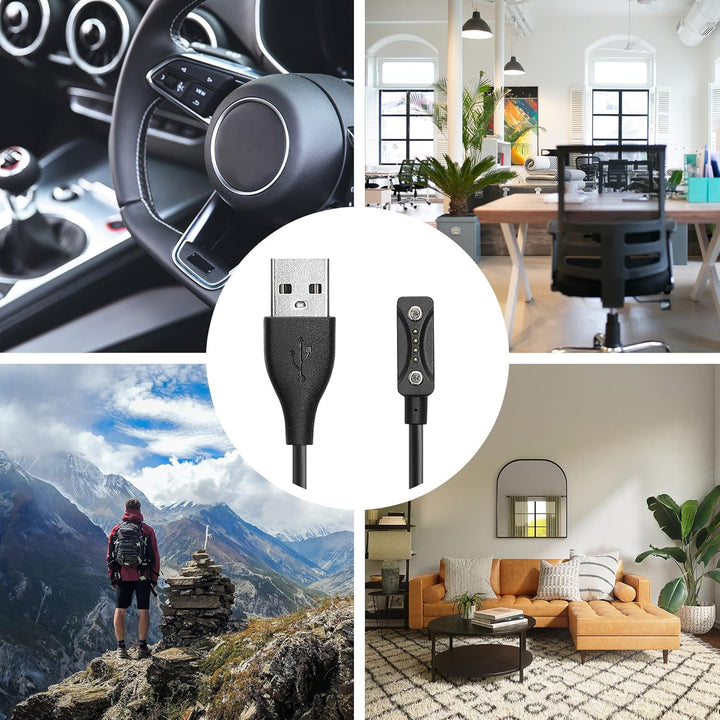 kwmobile USB Kabel Charger kompatibel mit Polar Ignite 3 / Pacer/Pacer Pro/Vantage V3 / Vantage M3 L