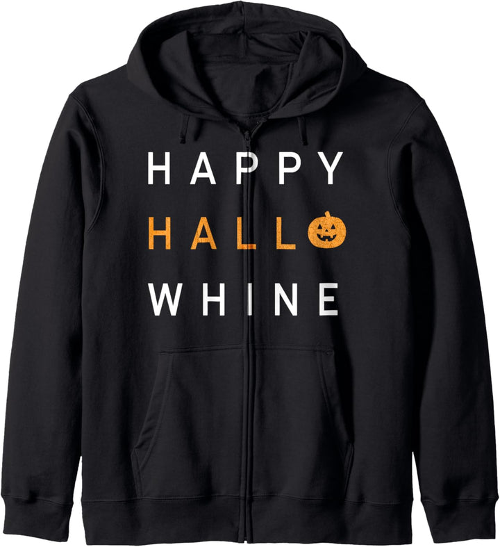 Trendy Halloween Happy Hallo-Whine Kapuzenjacke