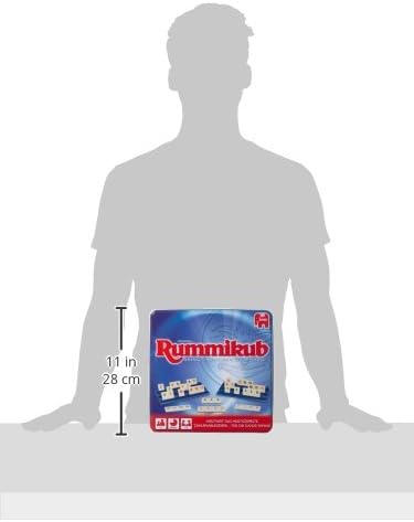 Jumbo Spiele 3973 Original Rummikub in Metalldose - der Spieleklassiker unter den Gesellschaftsspiel