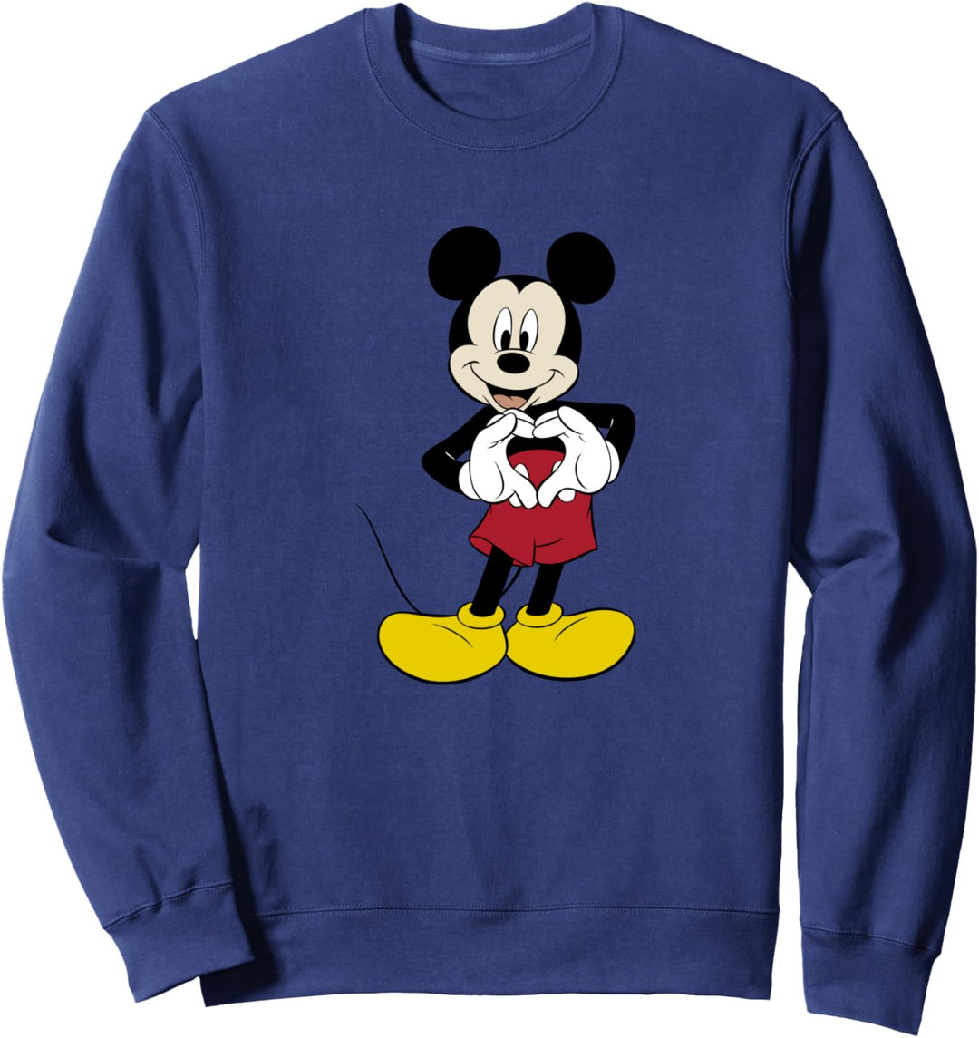 Disney Mickey Mouse Classic Heart Hands Give Love Sweatshirt