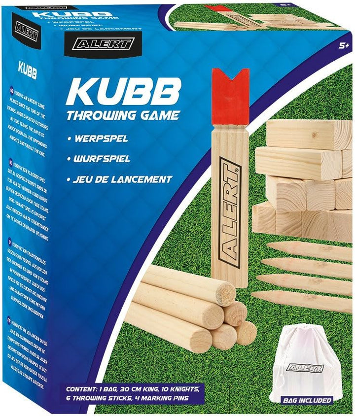 Alert KUBB ECHT-Holz Wikinger Spiel Wurfspiel 22tlg. Neu