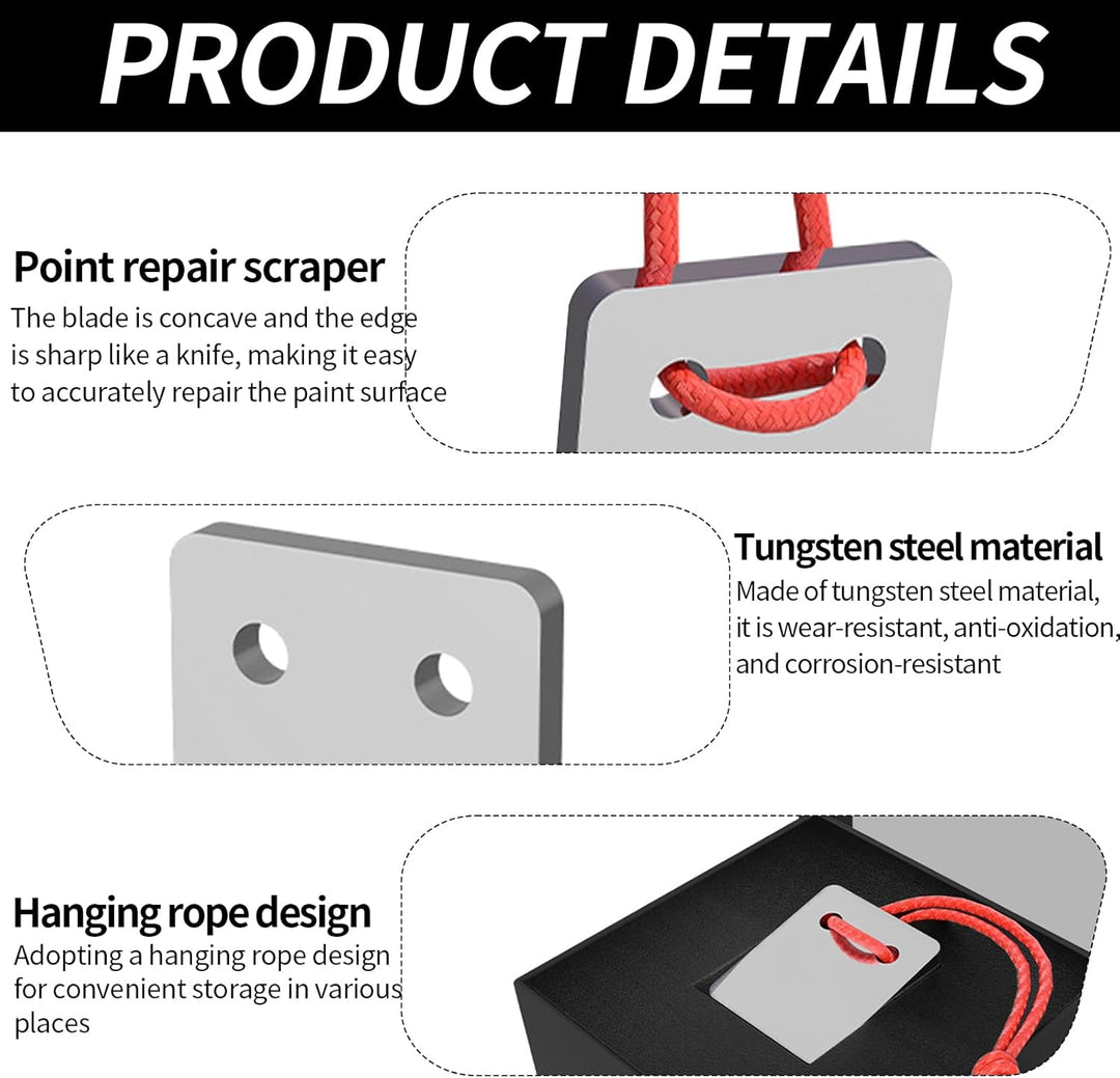 Lackschaber Auto, Lackhobel Autolack Multifunktionsrostes Caulk Remover Tool Lack Malen Ziehklinge A