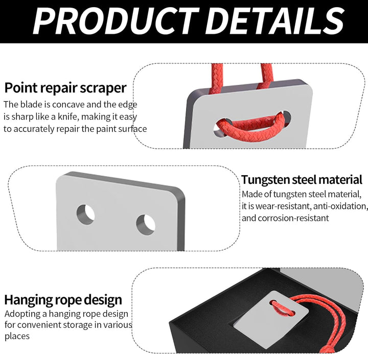 Lackschaber Auto, Lackhobel Autolack Multifunktionsrostes Caulk Remover Tool Lack Malen Ziehklinge A