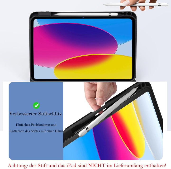 WALWALO Tastatur Hülle für iPad A16 11. Generation 2025 11 Zoll - Magnetische Abnehmbare Keyboard, S