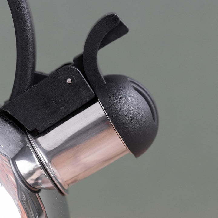La Cafetiere Edelstahl-Wasserkocher 1,3 Liter mit Pfeiffunktion, Silber, Silber