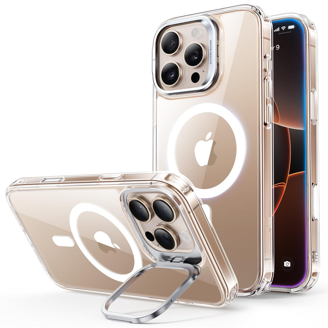 ESR für iPhone 16 Pro Max Hülle [Kamerasteuerung] Kompatibel mit MagSafe [Versteck Robust Ständer] M
