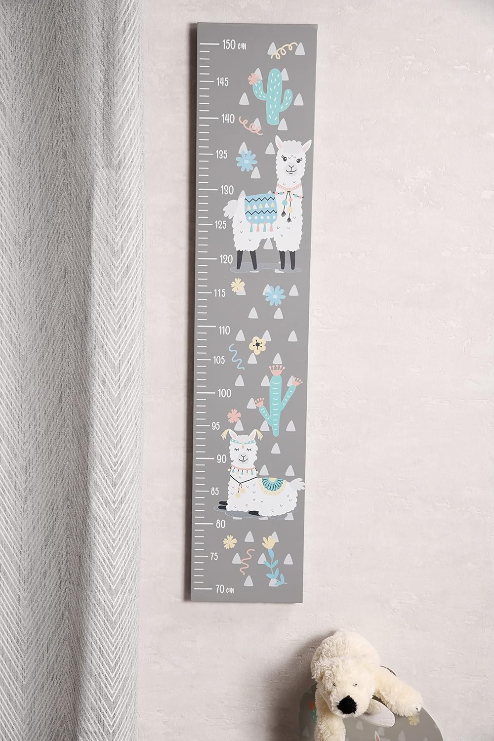 Kesper | Kindermesslatte, Material: Spanplatte, Masse: B: 85 x T: 17 x H: 1,5 cm, Farbe: Alpaka | 17