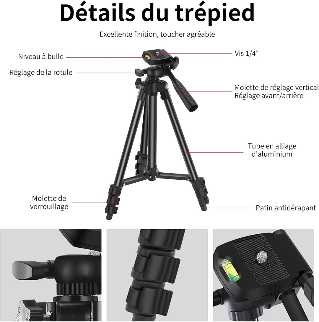 SURPN Vlogging-Kit,YouTube-Starter-Kit,für iPhone/Android-Telefone/Kameras | Telefonhalter für Video